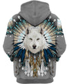 White Wolf Patriarch Shirt 3D Full Printing for Dog Mom Dad lovers