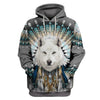 White Wolf Patriarch Shirt 3D Full Printing for Dog Mom Dad lovers