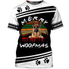 Merry Woofmas Shirt 3D Full Printing for Dog Mom Dad lovers