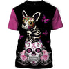 Fight Like A Girl Shirt 3D Full Printing for Dog Mom Dad lovers