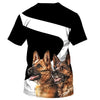 German Shepherd Best Friend Shirt 3D Full Printing for Dog Mom Dad lovers