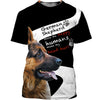 German Shepherd Best Friend Shirt 3D Full Printing for Dog Mom Dad lovers
