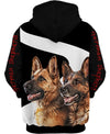 German Shepherd Best Friend Shirt 3D Full Printing for Dog Mom Dad lovers