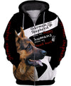 German Shepherd Best Friend Shirt 3D Full Printing for Dog Mom Dad lovers