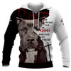 PITBULL TALK TO GOD 3D in Black Full Printing for Dog Mom Dad lovers