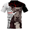 PITBULL TALK TO GOD 3D in Black Full Printing for Dog Mom Dad lovers