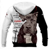PITBULL TALK TO GOD 3D in Black Full Printing for Dog Mom Dad lovers