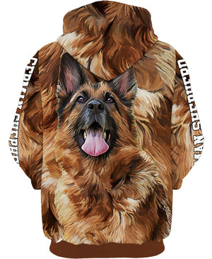 German Shepherd The Dog Lover Shirt 3D Full Printing for Dog Mom Dad lovers