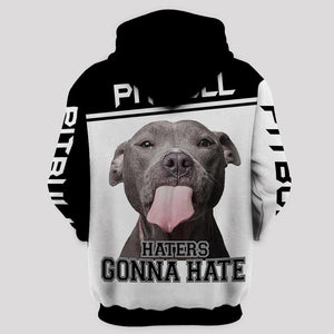 PITBULL To Haters Shirt 3D Full Printing for Dog Mom Dad lovers