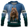 Never mess with a Pitbull owner Shirt 3D Full Printing for Dog Mom Dad lovers