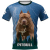 Never mess with a Pitbull owner Shirt 3D Full Printing for Dog Mom Dad lovers