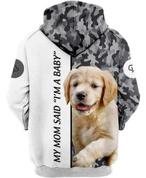 Cutest Golden Retriever Puppies Shirt 3D Full Printing for Dog Mom Dad lovers
