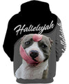 Pitbull Hello Beautiful Halleluyah Shirt 3D Full Printing for Dog Mom Dad lovers