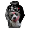 Pitbull Hello Beautiful Halleluyah Shirt 3D Full Printing for Dog Mom Dad lovers