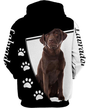 My Friend Labrador retriever Shirt 3D Full Printing for Dog Mom Dad lovers