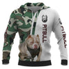 THE DOG PITBULL-CAMO Shirt 3D Full Printing for Dog Mom Dad lovers