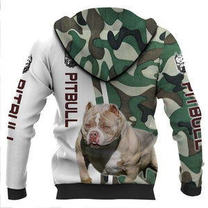 THE DOG PITBULL-CAMO Shirt 3D Full Printing for Dog Mom Dad lovers