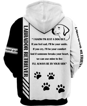 I Love Labrador retriever Dog Lover Gift Shirt 3D Full Printing for Dog Mom Dad lovers