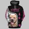 Paws for the cure Shirt 3D Full Printing for Dog Mom Dad lovers