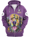 Golden Retriever Artis Violet Shirt 3D Full Printing for Dog Mom Dad lovers