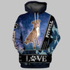 I Love Pitbull Dog Shirt 3D Full Printing for Dog Mom Dad lovers