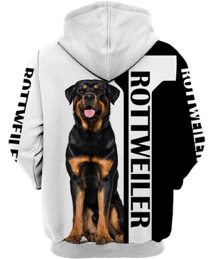 Dog Lovers ROTTWEILER Shirt 3D Full Printing for Dog Mom Dad lovers