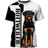 Dog Lovers ROTTWEILER Shirt 3D Full Printing for Dog Mom Dad lovers