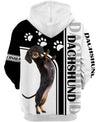 Dachshund Naughty Shirt 3D Full Printing for Dog Mom Dad lovers