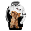 Golden retriever Turn Up The Music Shirt 3D Full Printing for Dog Mom Dad lovers