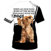 Golden retriever Turn Up The Music Shirt 3D Full Printing for Dog Mom Dad lovers