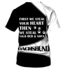 Dachshund Lovely With Glasses Shirt 3D Full Printing for Dog Mom Dad lovers
