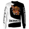 Dachshund Lovely With Glasses Shirt 3D Full Printing for Dog Mom Dad lovers
