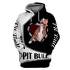 Pitbull Heart Stealer Shirt 3D Full Printing for Dog Mom Dad lovers