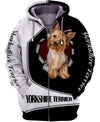 Yorkshire terrier Heart Stealer Shirt 3D Full Printing for Dog Mom Dad lovers