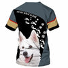 White German Shepherd Joyful Shirt 3D Full Printing for Dog Mom Dad lovers