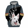 White German Shepherd Joyful Shirt 3D Full Printing for Dog Mom Dad lovers