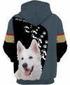 White German Shepherd Joyful Shirt 3D Full Printing for Dog Mom Dad lovers