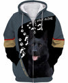 Black German Shepherd Joyful Shirt 3D Full Printing for Dog Mom Dad lovers