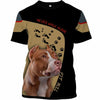 Pitbull Joyful Shirt 3D Full Printing for Dog Mom Dad lovers