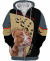 Pitbull Joyful Shirt 3D Full Printing for Dog Mom Dad lovers