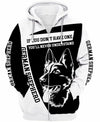 German Shepherd Black And White 1 Shirt 3D Full Printing for Dog Mom Dad lovers