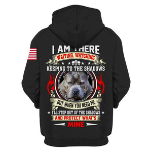 i am there waiting watching keeping to the shadows Shirt 3D Full Printing for Dog Mom Dad lovers