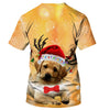 Golden Retriever Baby Christmas Hat Shirt 3D Full Printing for Dog Mom Dad lovers