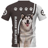 Alaskan Malamute Shirt 3D Full Printing for Dog Mom Dad lovers