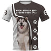 Alaskan Malamute Shirt 3D Full Printing for Dog Mom Dad lovers