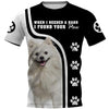 American Eskimo Shirt 3D Full Printing for Dog Mom Dad lovers