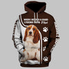 Basset Hound Shirt 3D Full Printing for Dog Mom Dad lovers