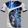 Blue nose pitbull Shirt 3D in Black Full Printing for Dog Mom Dad lovers