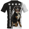 Bernese Mountain Dog Shirt 3D Full Printing for Dog Mom Dad lovers