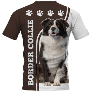 Border Collie Shirt 3D Full Printing for Dog Mom Dad lovers